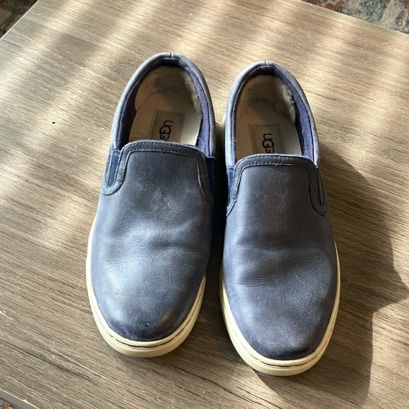 UGG Shoes - UGG FIERCE leather blue slip on
